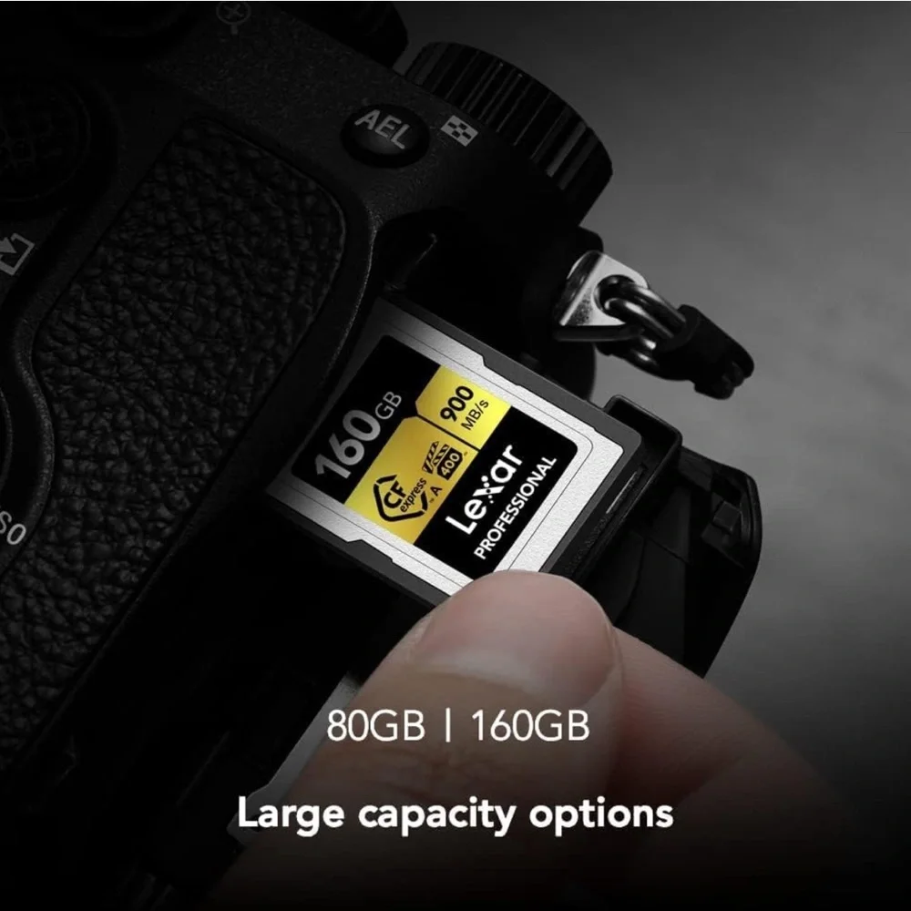 Professional 160GB Cfexpress Type A Gold Series Memory Card, up to 900Mb/S READ